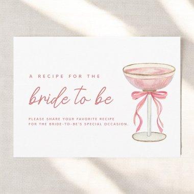 Pink Bow Petals & Prosecco  Recipe Enclosure