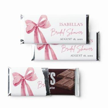 Pink Bow She's Tying the Knot  Hershey Bar Favors