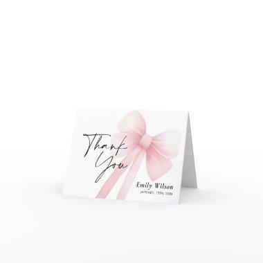 Pink Bow Thank You