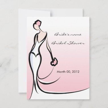 Pink Bridal Shower Advice Cards
