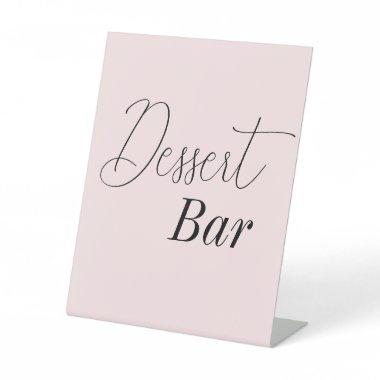 Pink Bridal Shower Dessert Bar Pedestal Sign