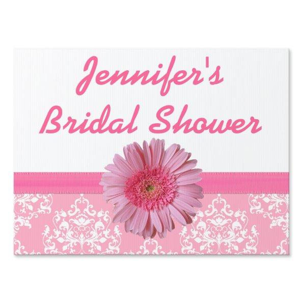 Pink Bridal Shower Yard Sign
