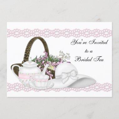 Pink Bridal Tea Invitations