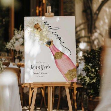 Pink Brunch and Bubbly  Welcome Foam Foam Board