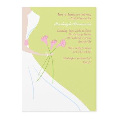 Pink Calla Lilies Bridal Shower Invitations