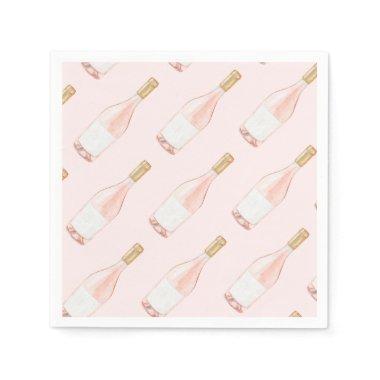 Pink Champagne Bridal Shower Bachelorette Party Napkins