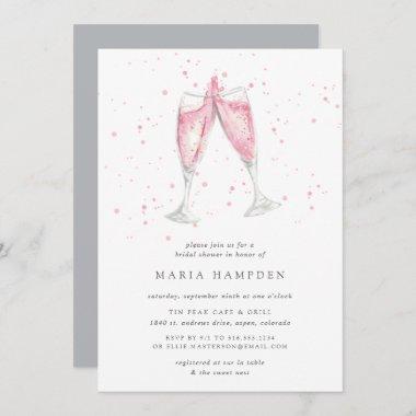 Pink Champagne | Bridal Shower Invitations
