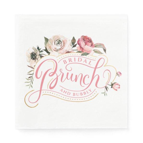 Pink Champagne | Brunch & Bubbly  Napkins
