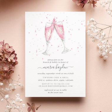Pink Champagne | Brunch & Bubbly Shower Invitations