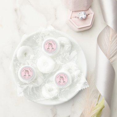 Pink Champagne Glasses Bridal Shower Wedding Life Saver® Mints