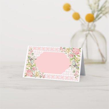 Pink Chinoiserie Trianon Place Invitations