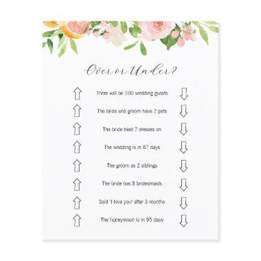 Pink Citrus Over or Under  Game