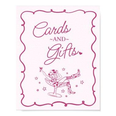 Pink Cocktails and Cowgirls Rodeo  & Gifts Poster