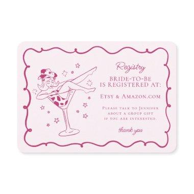 Pink Cocktails and Cowgirls Rodeo Registry Insert
