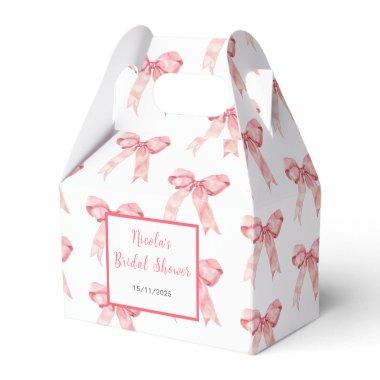 Pink Coquette Bow  Favor Boxes
