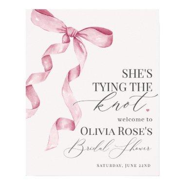 Pink Coquette Bow  Welcome Sign