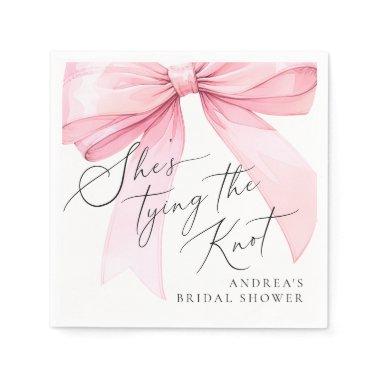Pink Coquette She's Tying the Knot  Napkins