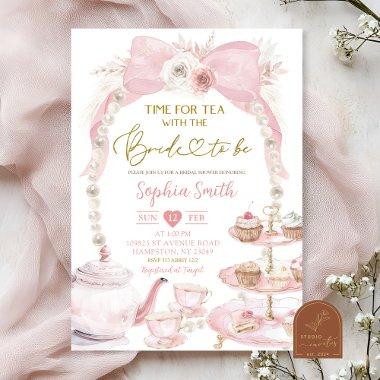 Pink Coquette Time For Tea Bride to Be