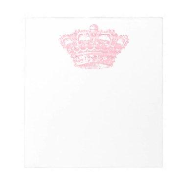 Pink Crown Notepad