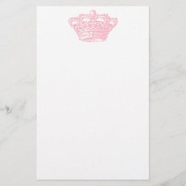 Pink Crown Stationery