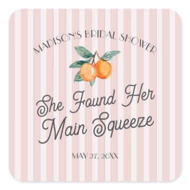 Pink Cutie Main Squeeze  Envelope Square Sticker