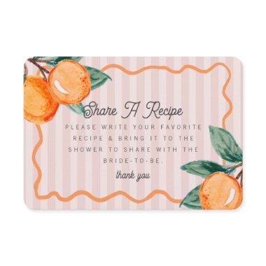 Pink Cutie Pastel Citrus Bridal Share a Recipe Enclosure