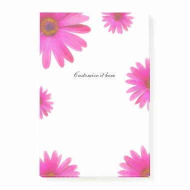 Pink Daisies Floral Daisy Elegant Country Spring Post-it Notes