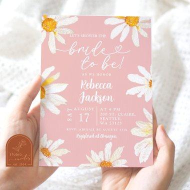 Pink Daisy Sunflower Bride To Be