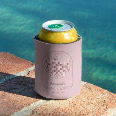 Pink Disco Boogie Bridal Shower Can Cooler