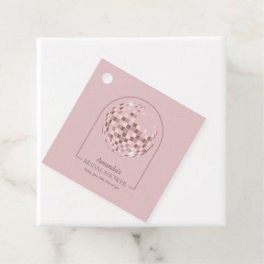 Pink Disco Boogie Bridal Shower Favor Tags