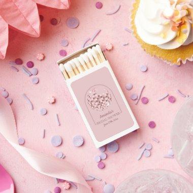 Pink Disco Boogie Bridal Shower Matchboxes