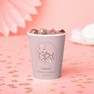 Pink Disco Boogie Bridal Shower Paper Cups
