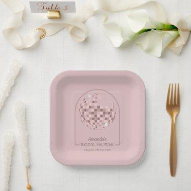 Pink Disco Boogie  Paper Plates