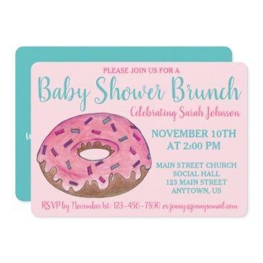 Pink Donut Doughnut Baby Shower Birthday Party