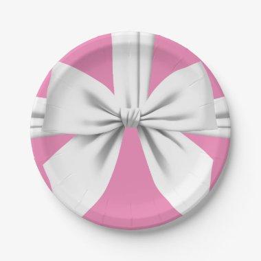 Pink Elegant Fancy Tiffany Birthday Tableware Paper Plates
