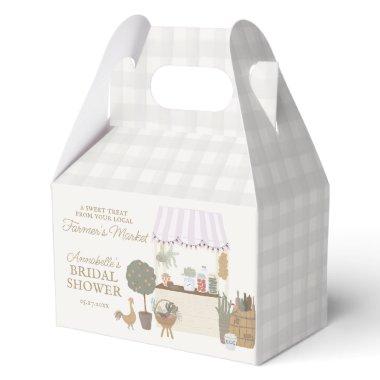 Pink Farmers Market Farm Fresh  Favor Boxes