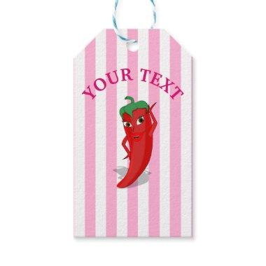 Pink Fiesta Bridal Shower With Red Hot Pepper Diva Gift Tags
