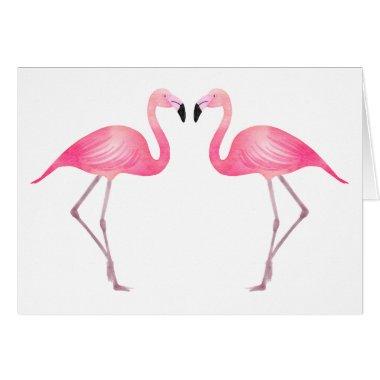 Pink Flamingo Tropical Wedding Beach Hello Love