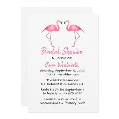 Pink Flamingos  Tropical Summer Luau