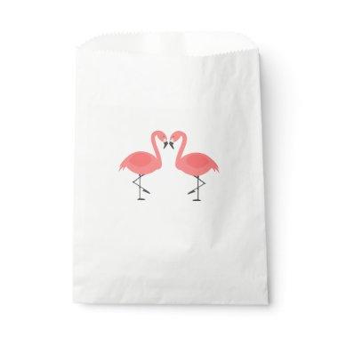 Pink Flamingos Party Wedding Bridal Shower Favor Bag