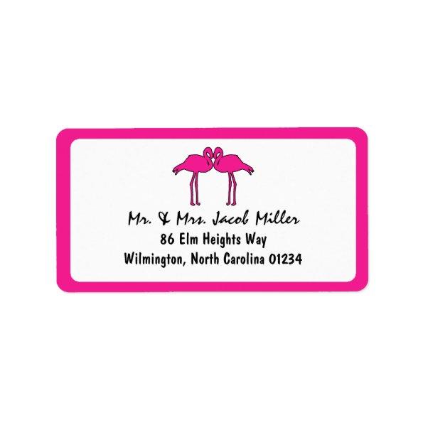 Pink Flamingos Return Address Labels
