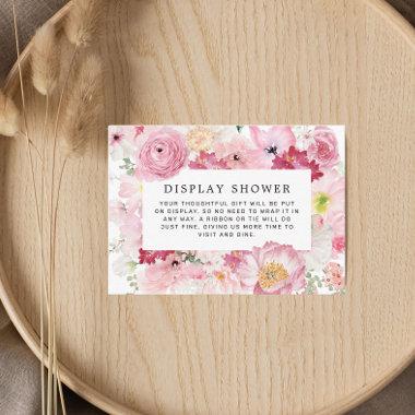 Pink Floral Bridal Shower Display Shower Enclosure Invitations