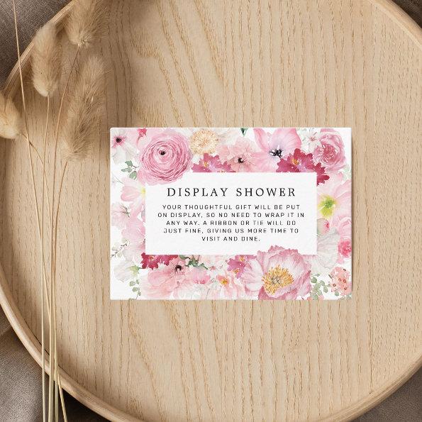 Pink Floral  Display Shower Enclosure