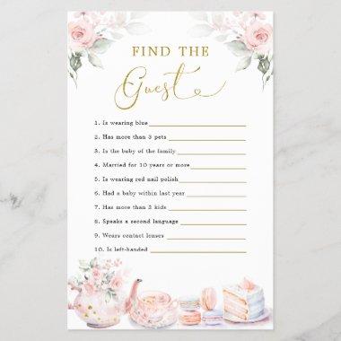 Pink Floral Bridal Shower Tea Party Find The Guest