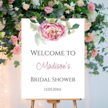 Pink Floral | Bridal Shower Welcome Sign