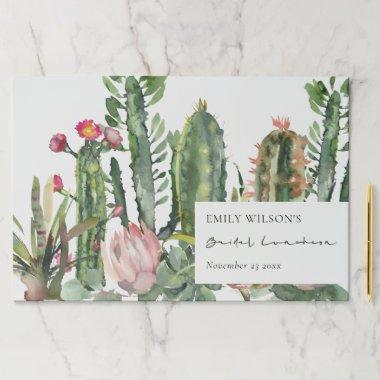 Pink Floral Cacti Foliage Bridal Shower Placemat