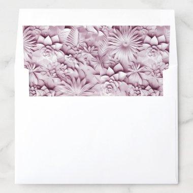Pink Floral Envelope Liner