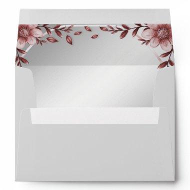 Pink Floral Frame Envelope