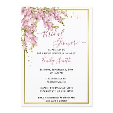 Pink Floral & Gold | Brial Shower