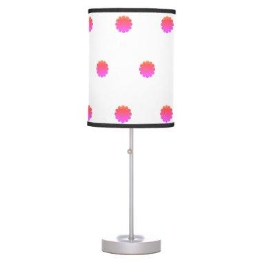 Pink Floral Patterns Flowers Abstract White Cute Table Lamp